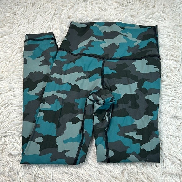 Lululemon Wunder Under High-Rise Tight 25" Heritage 365 Camo Tidewater Teal Mult - Picture 1 of 5